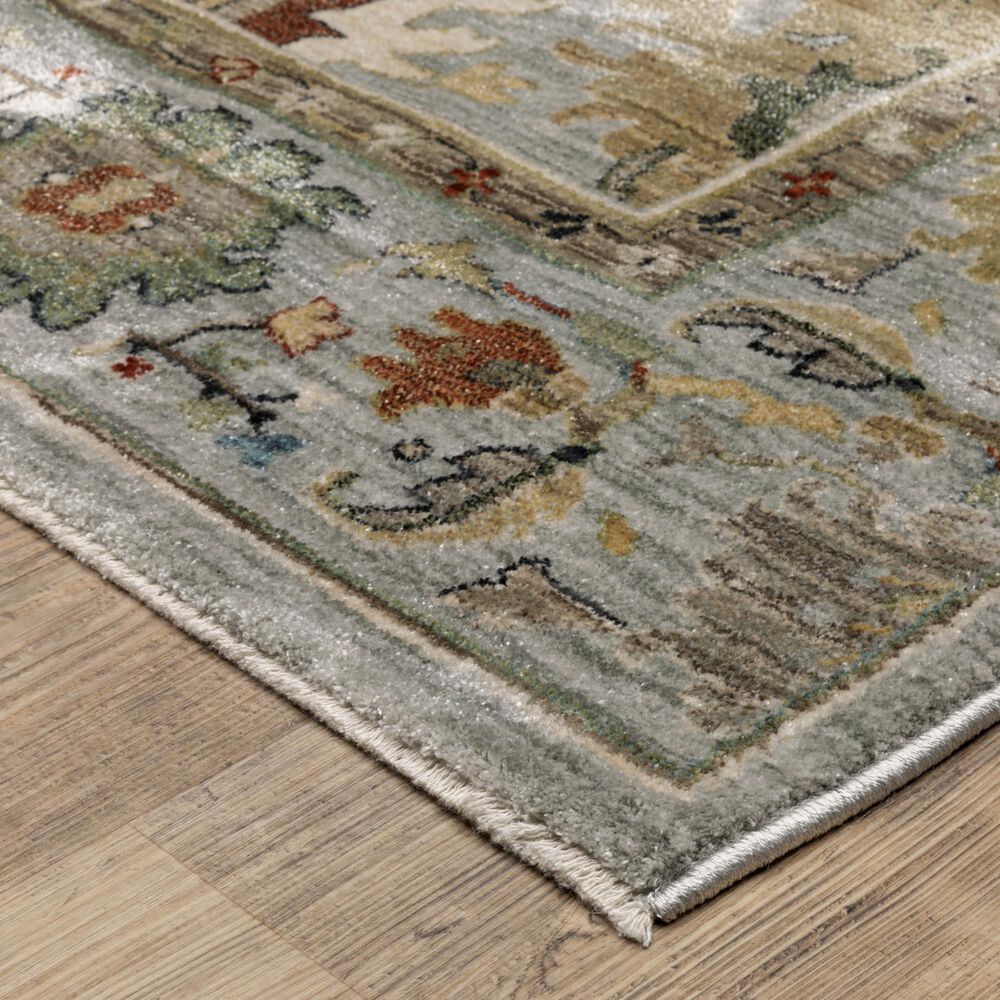Oriental Weavers Eliana ELI03 Blue and Multicolor 2&#39;3&quot; x 7&#39;6&quot; Runner, , large