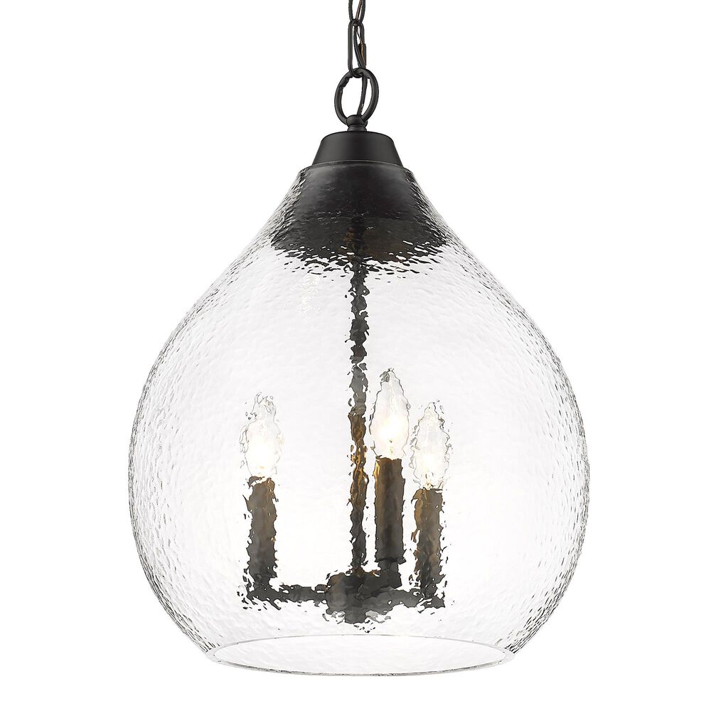 Golden Lighting Ariella 3-Light Pendant in Matte Black, , large