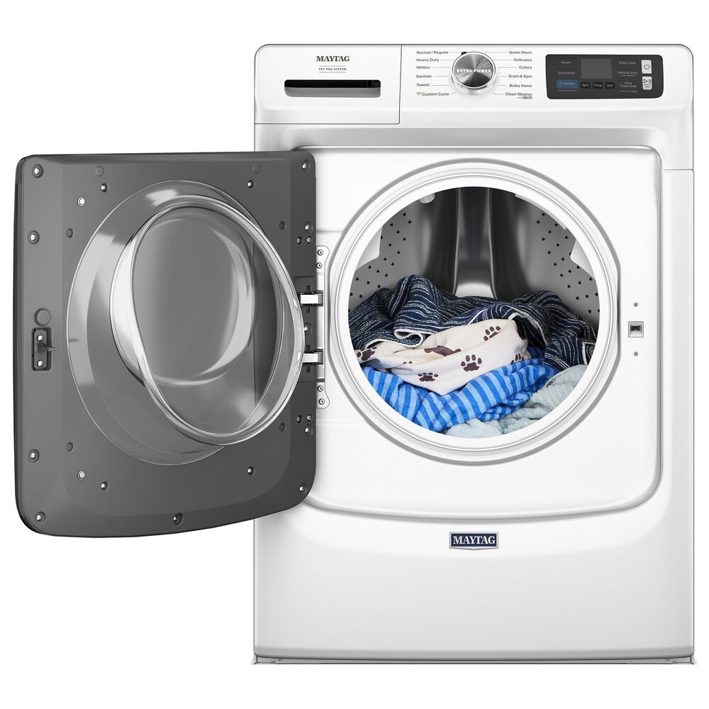 Maytag Maytag 5 Cu. Ft. Capacity Front Load Washer and Maytag 7.3 Cu. Ft. Capacity Front Load Electric Dryer in White, , large