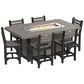 Amish Orchard Firebar Table in Coastal Gray and Black, , large