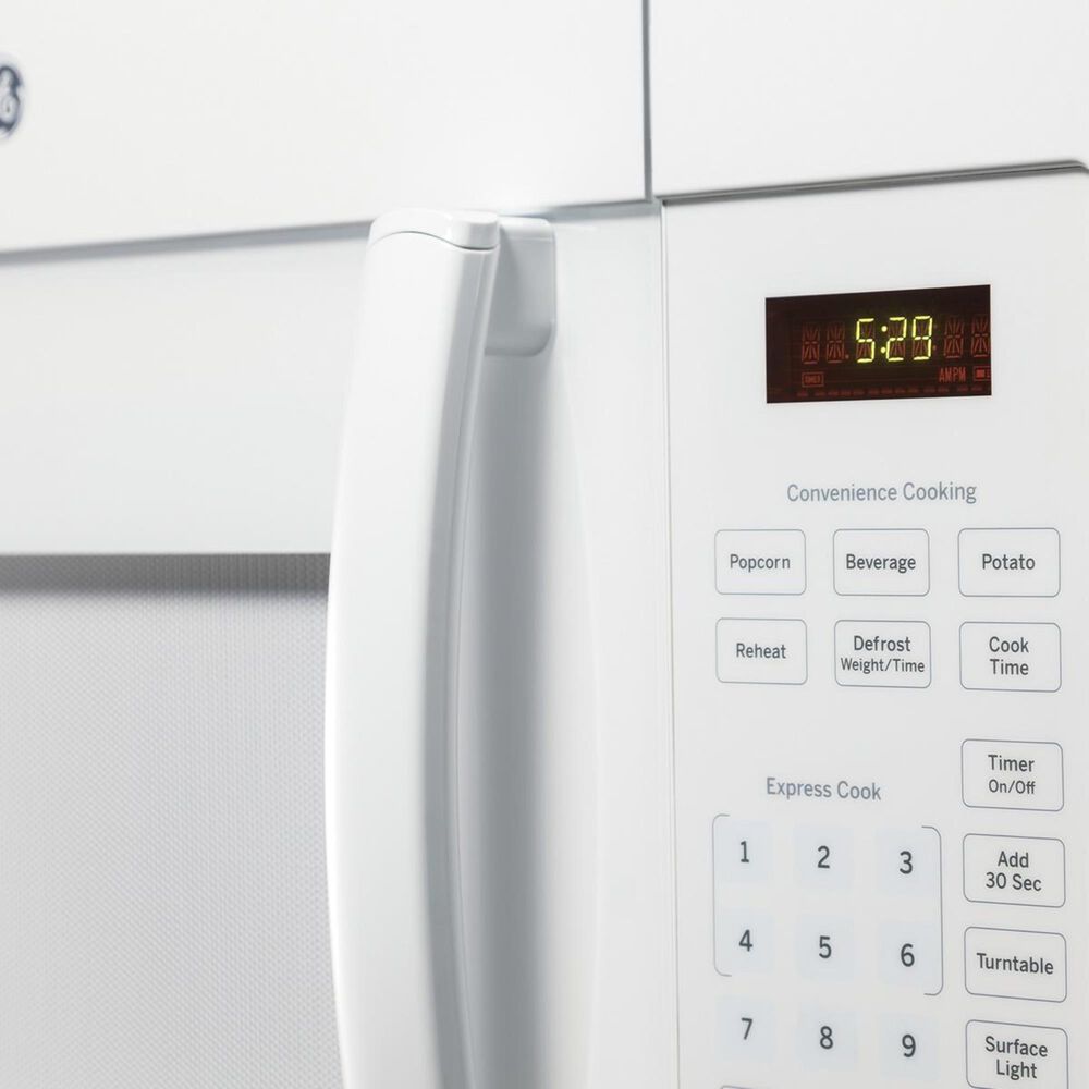 GE Appliances 1.6 Cu. Ft. Over the Range Microwave Oven with 1000 Watts in White, , large