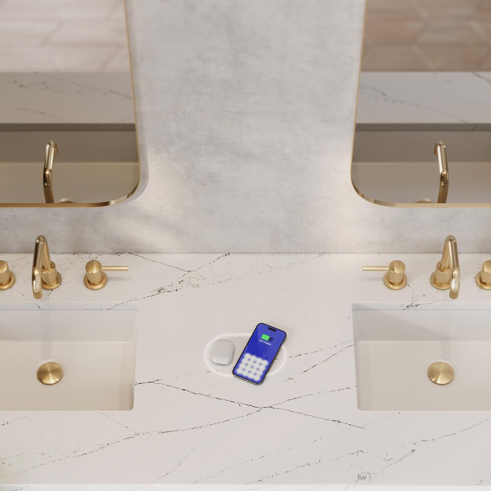 James Martin Vanities Brittany 72" Double Bathroom Vanity in Burnished Mahogany with 3 cm Parisien Bleu Silestone Top, Rectangular Sinks and FreePower Wireless Charger, , large