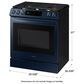 Samsung Bespoke Smart Slide-in Gas Range 6.0 cu. ft. w/ Smart Dial, Air Fry & Wi-Fi in Navy Steel, , large