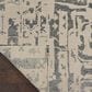 Nourison Silk Shadows 2" x 3" Ivory and Grey Area Rug, , large