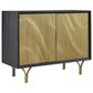 Ashley Tayner Accent Cabinet in Black and Gold, , large