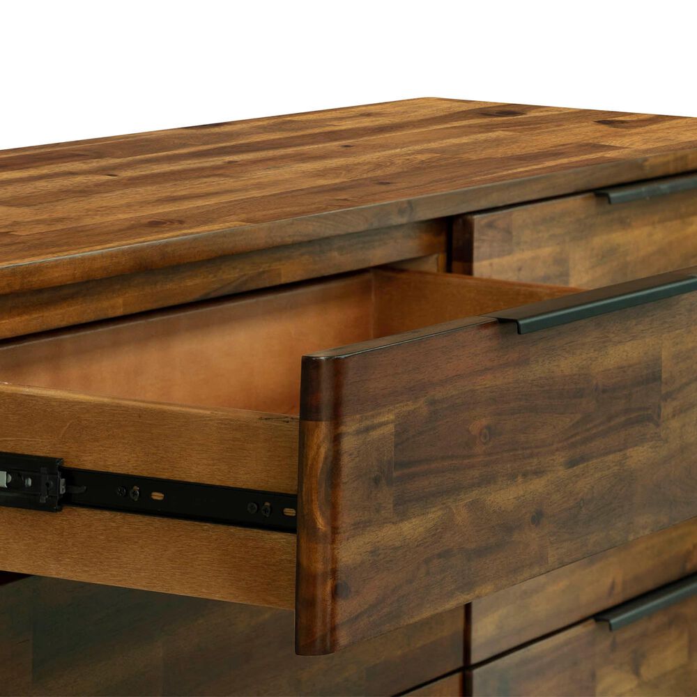 Lh Imports Remix 6-Drawer Dresser in Estelle Brown, , large
