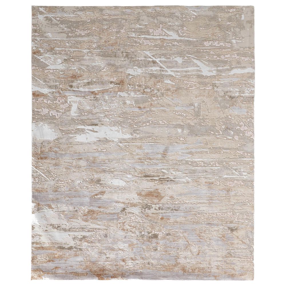 Feizy Laina Abstract 2" x 3" Beige and Gray Area Rug, , large