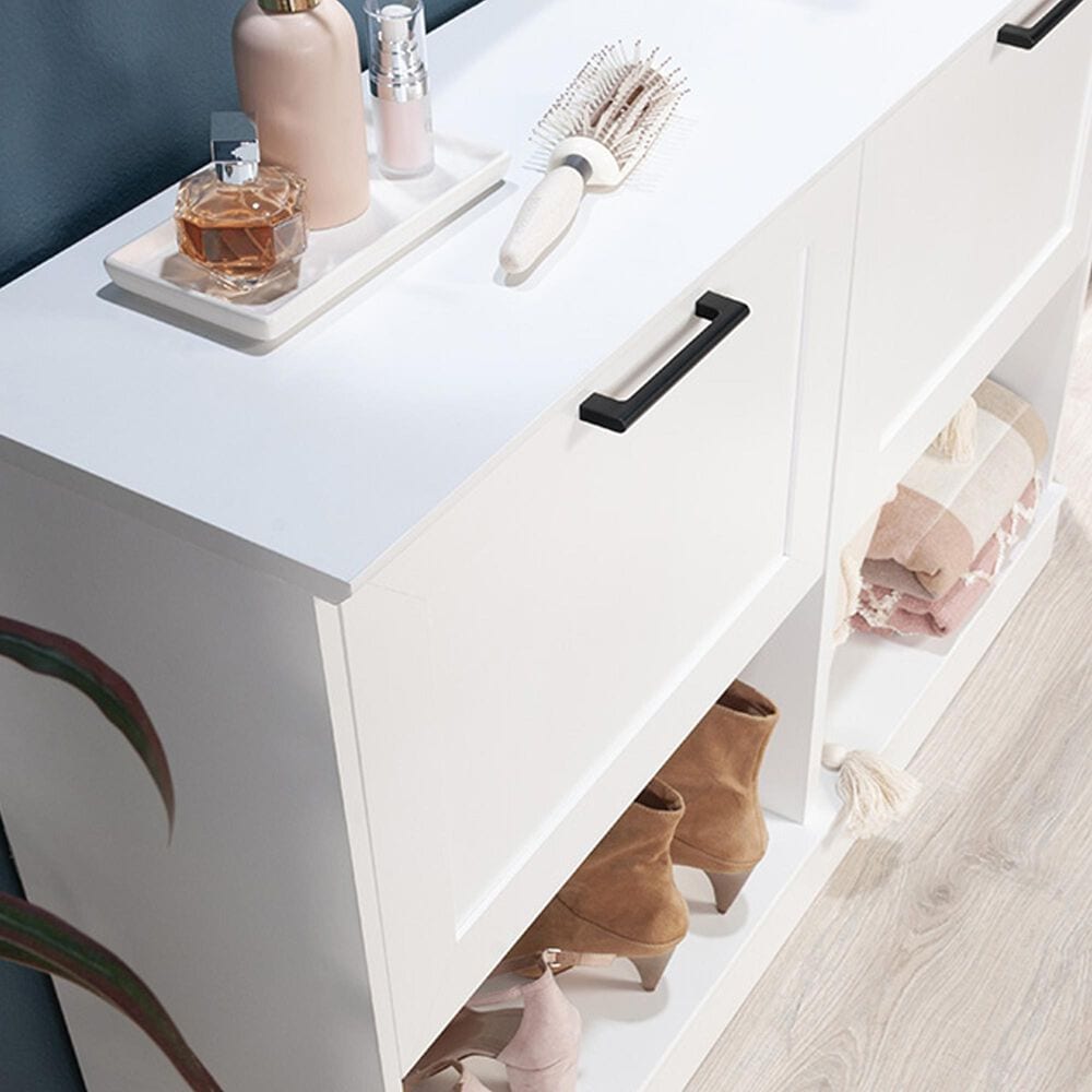 Sauder Homeplus 47&quot; Shoe Cabinet with Flip Door in White, , large