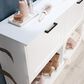 Sauder Homeplus 47" Shoe Cabinet with Flip Door in White, , large