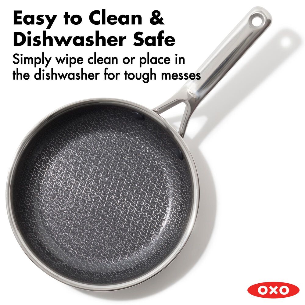 Green Pan Trident Hybrid 2-Piece Nonstick Frypan Set in Stainless Steel, , large
