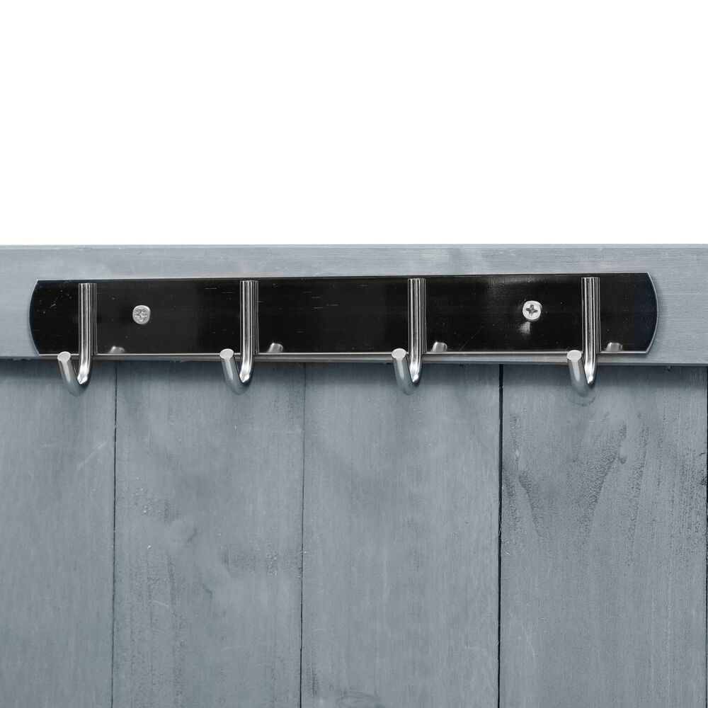 HOMLUX 53" Outdoor Kitchen Island in Grey Blue and Stainless Steel, , large