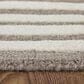 Feizy Kimball Taupe and Ivory 5" x 8" Area Rug, , large