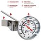 Kitchen Supply Instant Read Large Dial Thermometer in Silver, , large