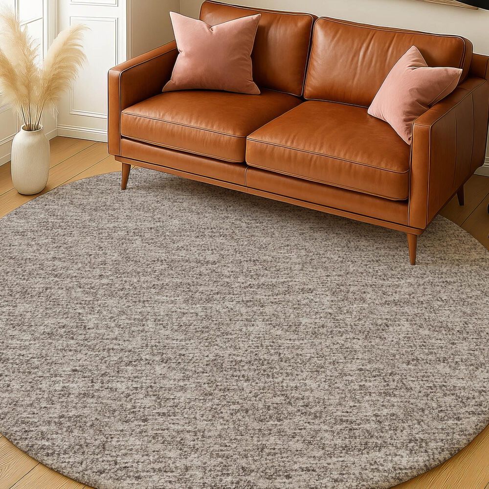 Dalyn Rug Company Voyage VY2 Taupe 8' Round Area Rug, , large