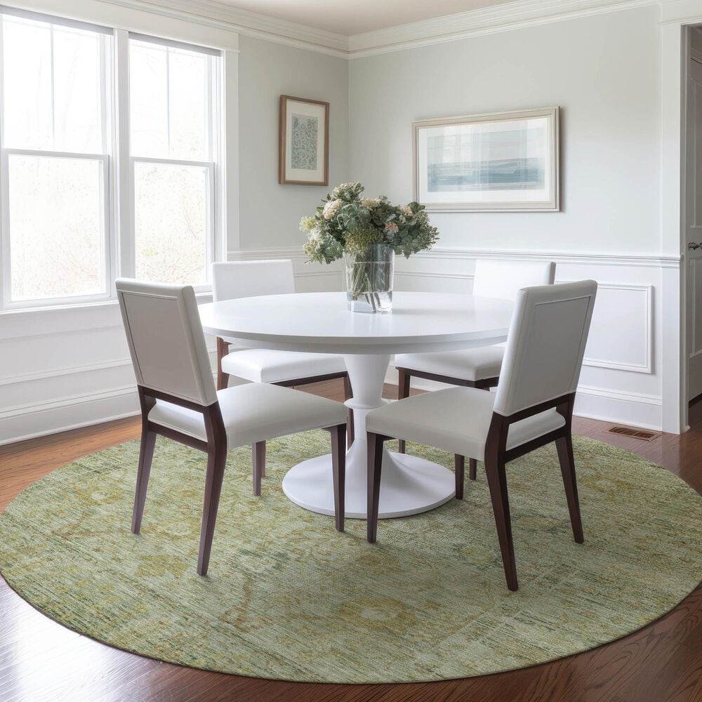 Dalyn Rug Company Solace SL9 8&#39; Round Sage Area Rug, , large