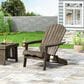 Hearth and Haven Bellwood Outdoor Folding Adirondack Chair in Grey, , large