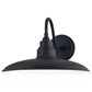 Vaxcel Tucson 13" 1-Light Outdoor Wall Sconce in Textured Black and Glossy White, , large