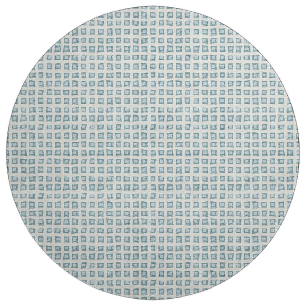 Dalyn Rug Company The Reserve TR4 Teal 8" Round Indoor/Outdoor Area Rug, , large