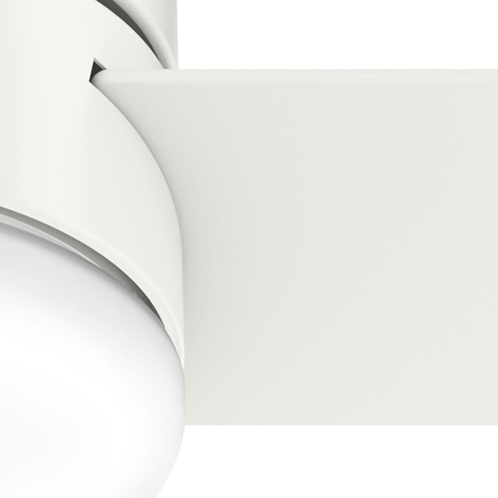 Hunter Minimus Low Profile 44&quot; Ceiling Fan with LED Light in Fresh White, , large