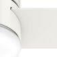 Hunter Minimus Low Profile 44" Ceiling Fan with LED Light in Fresh White, , large