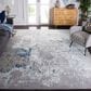 Safavieh Aston 9" x 12" Grey and Blue Area Rug, , large