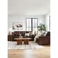 Ashley Santorine Stationary Queen Sofa Sleeper in Dark Brown, , large
