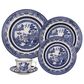 Oxford Flamingo Porcelain 20-Piece Dinnerware Set in Blue Willow, , large
