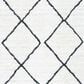 Safavieh August Shag AUG572A 9" x 12" Ivory and Black Area Rug, , large