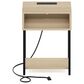 HOMLUX 19.7" 3-Tier End Table in Bauhaus Oak and Black, , large