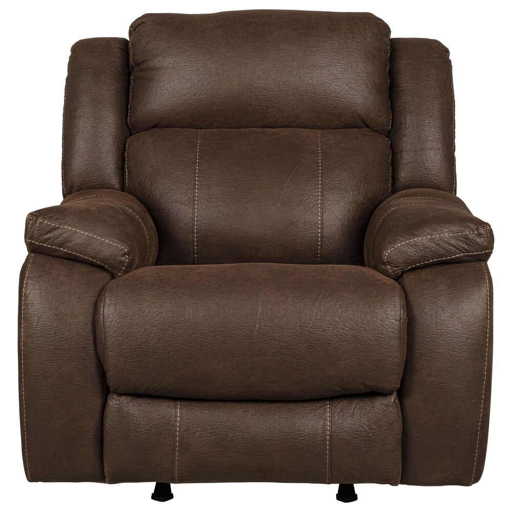 HomeStretch Rubix Power Rocker Recliner in Brown, , large