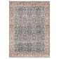 Surya Carlisle Oriental 5"3" Round Pale Blue, Dusty Pink, Medium Brown, Cream and Charcoal Area Rug, , large