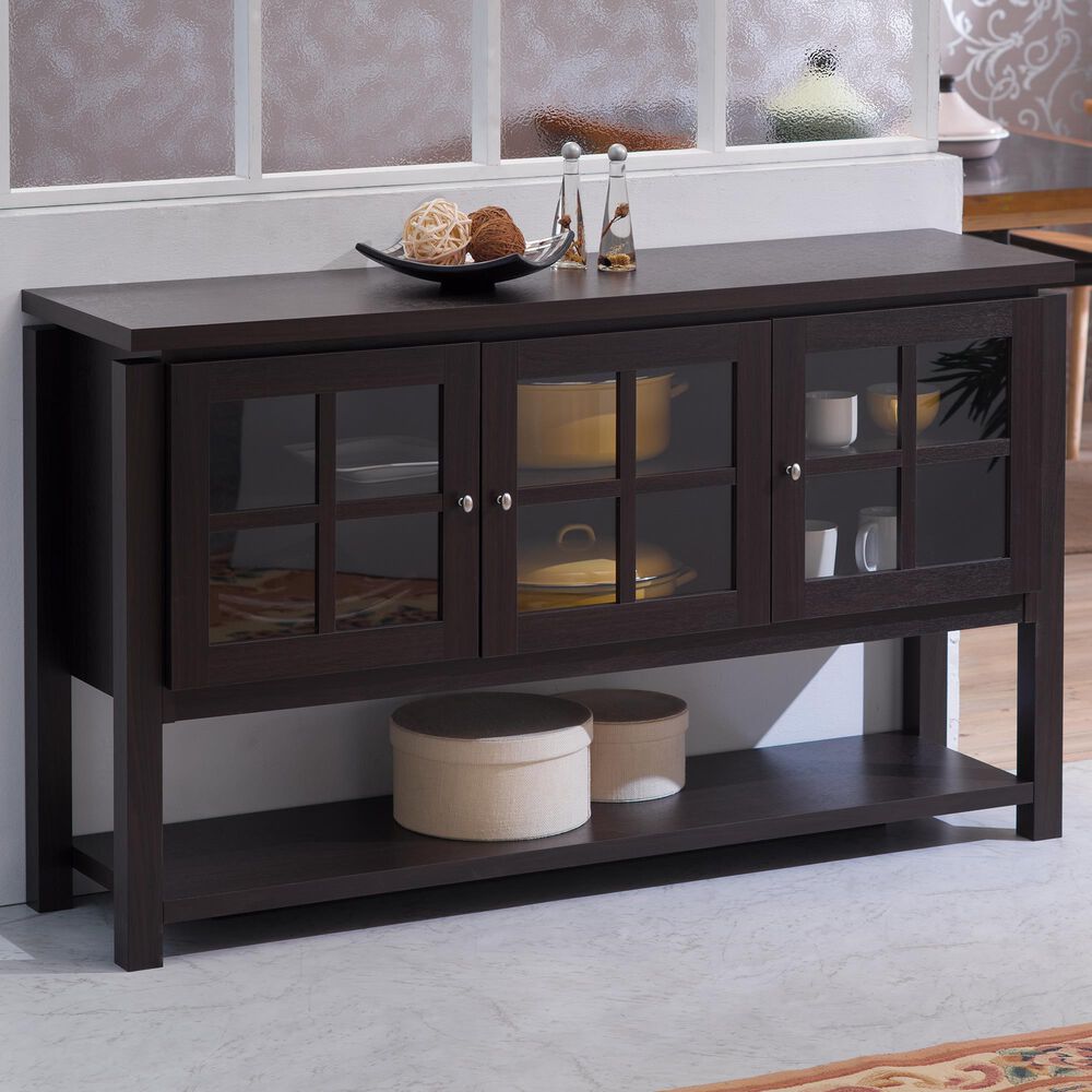 Furniture of America Spence Buffet in Walnut, , large