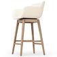 Four Hands Hannah Swivel Counter Stool in Amber Ash, , large