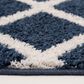 Central Oriental Salinas Zion Sail Blue and Buff 5" x 7" Area Rug, , large