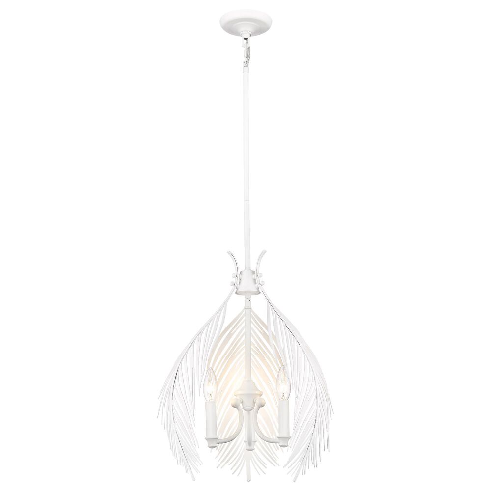 Golden Lighting Cay 3-Light Pendant in Matte White, , large