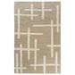 L&R Resources Geoblend Geometric Natural and Ivory 10" x 14" Area Rug, , large