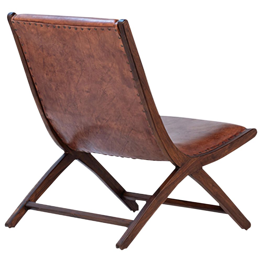Blue Sun Designs Gibbs Leather Chair in Classic Brown, , large