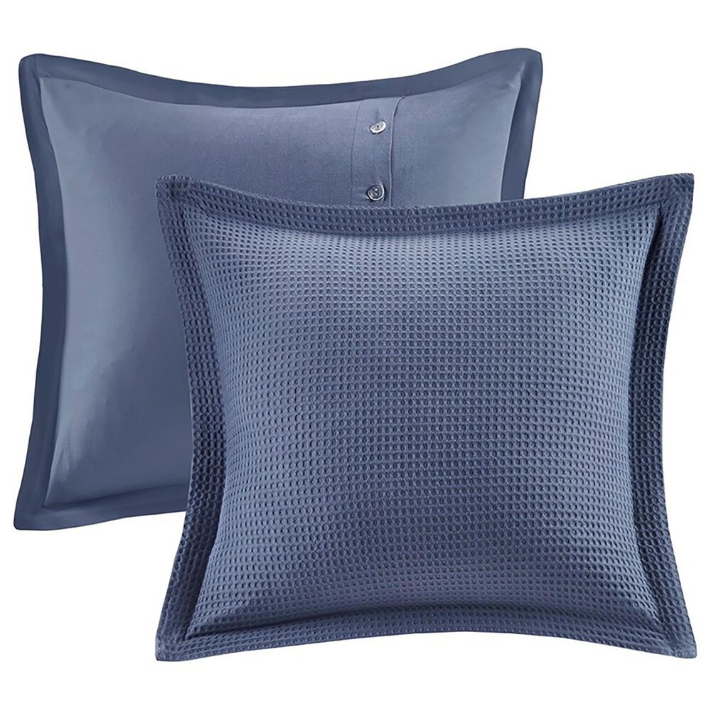 Hampton Park Noble 8-Piece Queen Cotton Comforter Set in Blue, , large