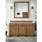James Martin Vanities Bristol 60" Single Bathroom Vanity in Saddle Brown with 3 cm Eternal Marfil Quartz Top and Rectangular Sink, , large