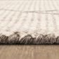 Karastan Tangier RG187-620 9" x 12" Tribal Diamond Silver Area Rug, , large