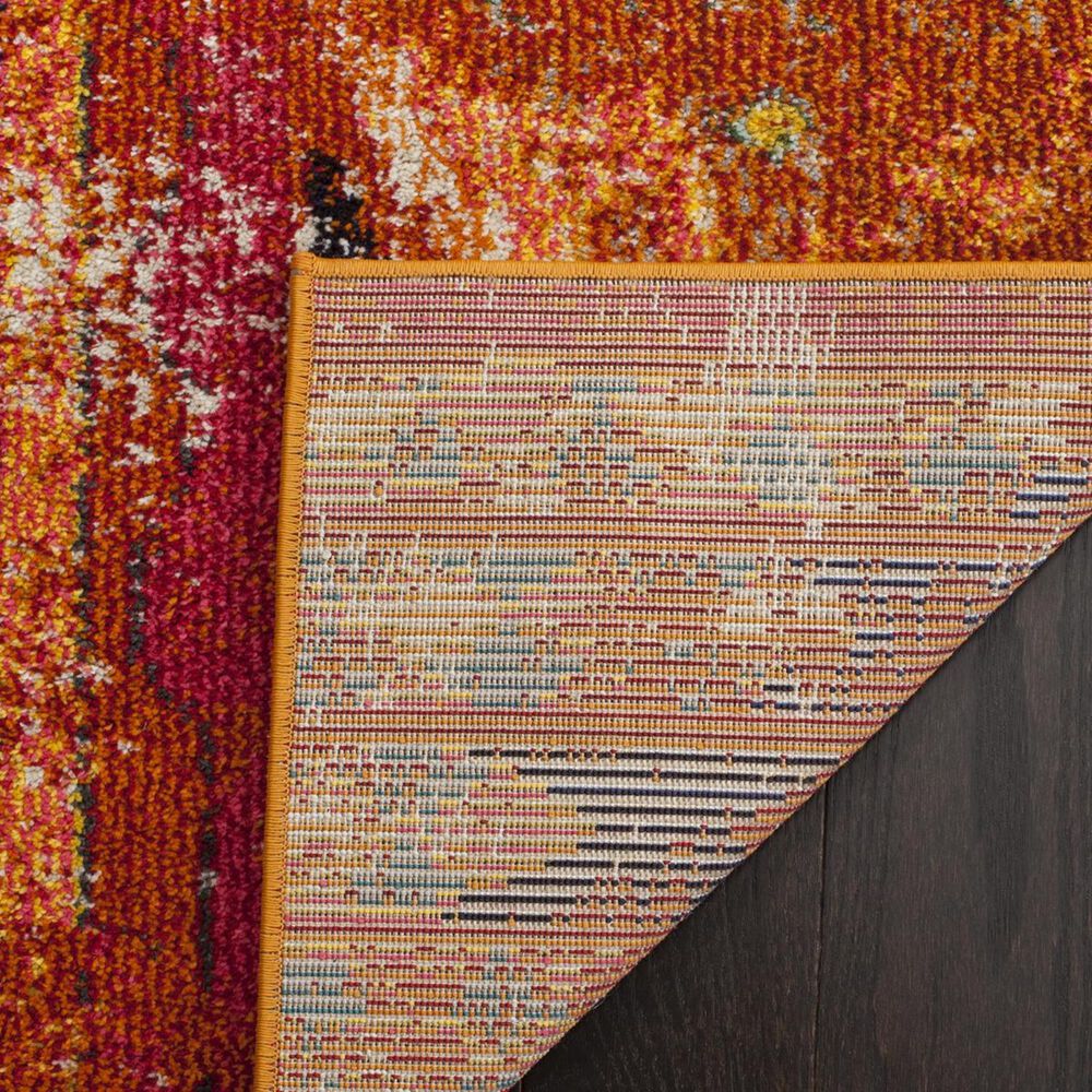 Safavieh Monaco MNC222H-5SQ 5&#39; Square Orange/Multi Area Rug, , large