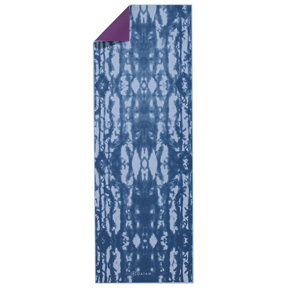 Gaiam Reversible Violet Lotus Yoga Matt &#40;6MM&#41;, , large