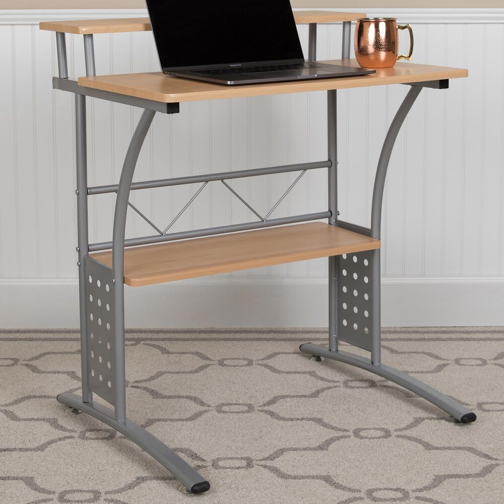 Flash Furniture Clifton Storage Desk in Brown, , large
