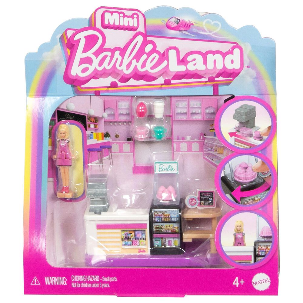 Barbie Mini BarbieLand - Bakery Playset with 1.5" Doll in Multicolor, , large