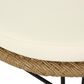 Hearth and Haven Tavon Outdoor Chair with Beige Cushion in Light Brown (Set of 2), , large