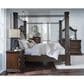 Ashley Maylee King Canopy Bed  in Dark Brown, , large
