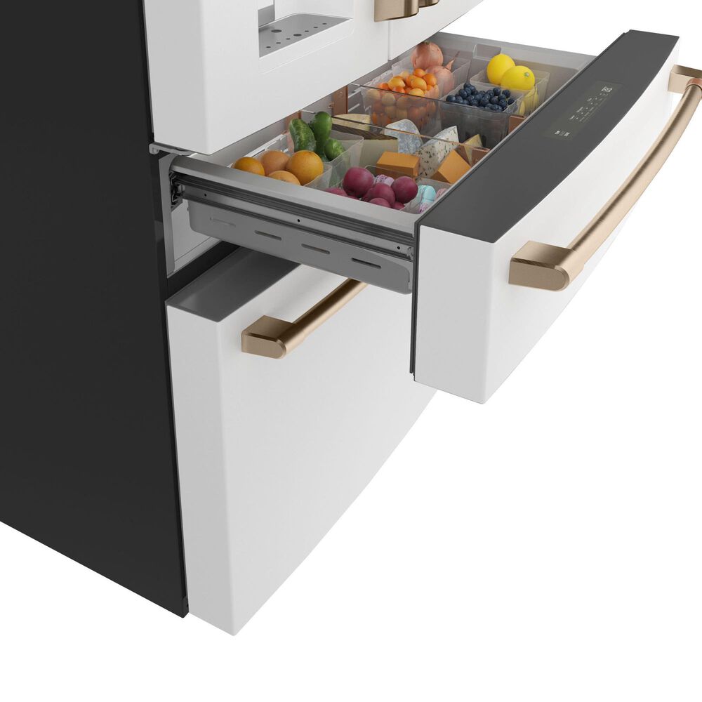 Cafe 22.3 Cu. Ft. 4-Door French Door Refrigerator in Matte White, , large