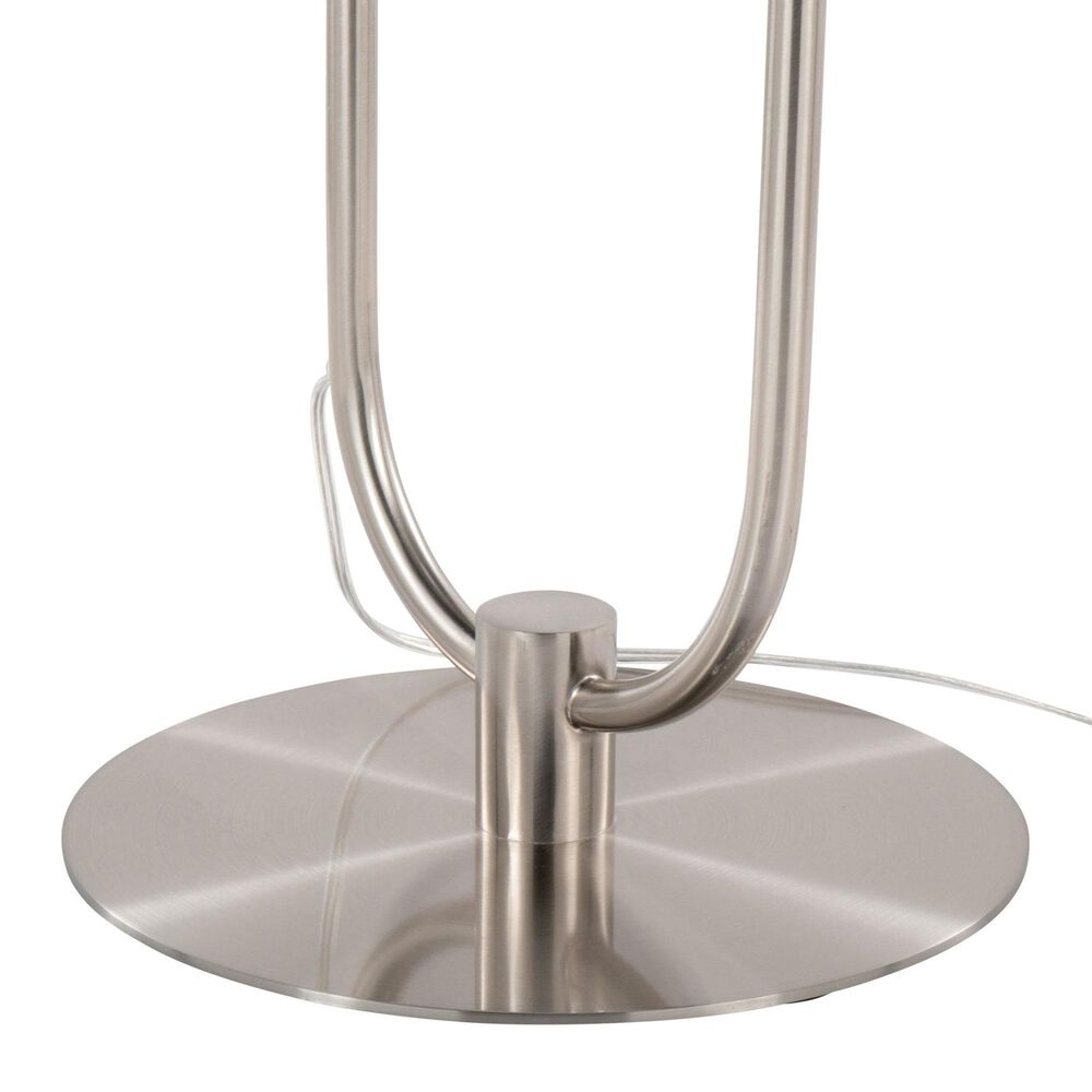 Grandview Gallery Trombone Floor Lamp in Nickel and Clear, , large