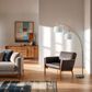 Adesso Trinity Arc Lamp in Satin Steel, , large