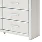 Ashley Zuraleus 6-Drawer Dresser Only in Matte White and Chrome, , large